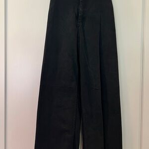 Zara Wide-Leg Black Jeans
